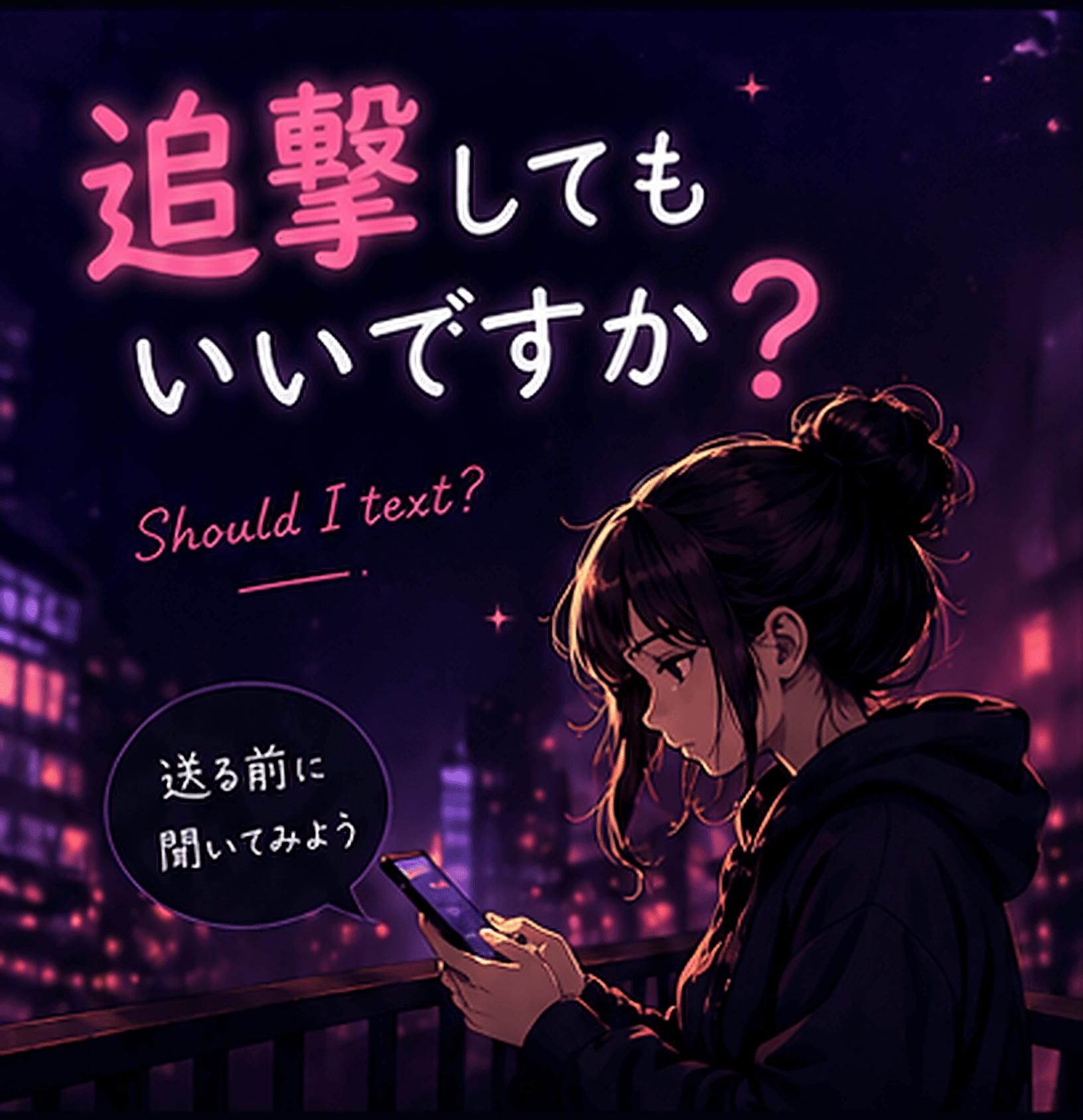 追撃してもいいですか？ — Should I text?